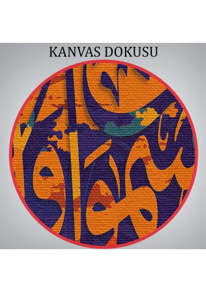 Göklerin ve Yerin Yaratıcısı Yüce Allahdır Yazılı Hat Dekoratif Kanvas Tablo, Duvar Dekoru 3320