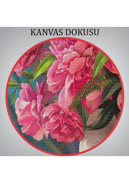 Deniz Manzaralı Çiçekli Oda Manzara Yağlıboya Görünüm Dekoratif Kanvas Tablo, Duvar Dekoru 3621