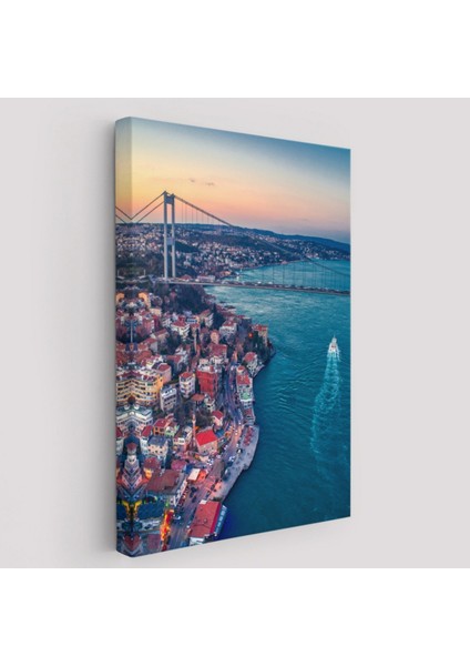 Kuş Bakışı Boğaziçi Dekoratif Kanvas Tablo, Duvar Dekoru 5971