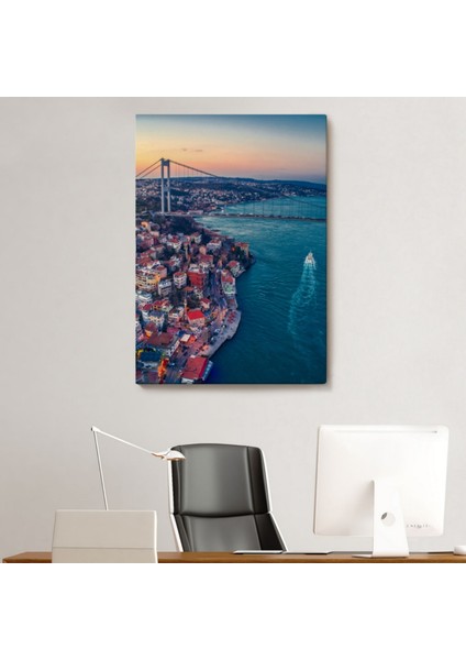 Kuş Bakışı Boğaziçi Dekoratif Kanvas Tablo, Duvar Dekoru 5971 modelleri