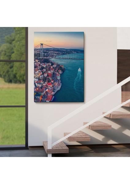 Kuş Bakışı Boğaziçi Dekoratif Kanvas Tablo, Duvar Dekoru 5971 indirimleri