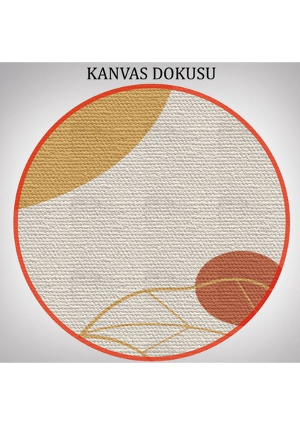 Soyut Şekiller Temalı 3'lü Set Dekoratif Kanvas Tablo, Duvar Dekoru BE30 fırsatları