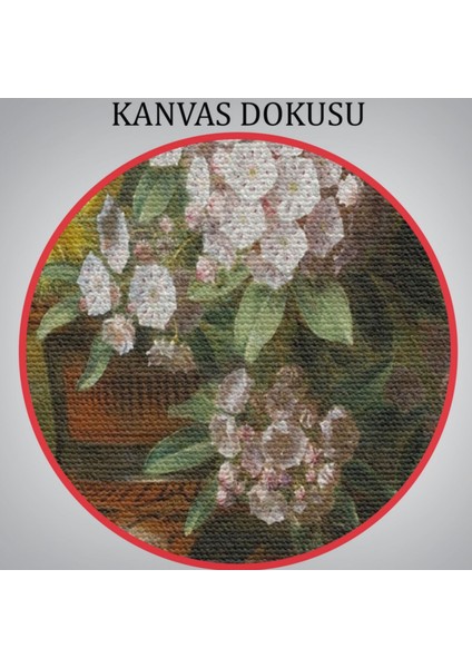 Renkli Çiçekli Vazo Dekoratif Kanvas Tablo, Duvar Dekoru 5925