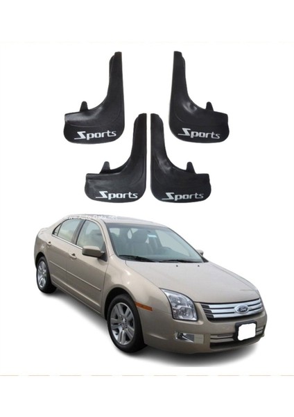 Ford Fusion 2002-2012 Uyumlu Sports Yazılı 4'lü Tozluk Çamurluk Paçalık Modifiye