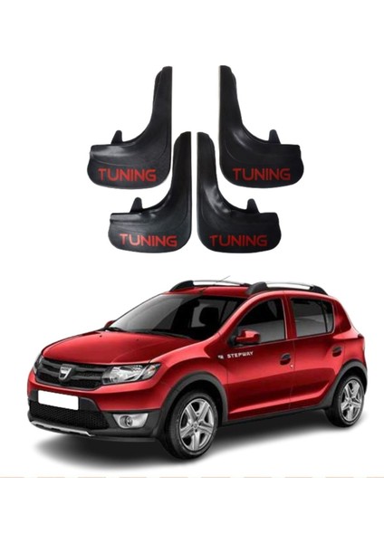 Dacia Stepway 2013 Uyumlu Tuning Yazılı 4'lü Tozluk Çamurluk Paçalık Modifiye