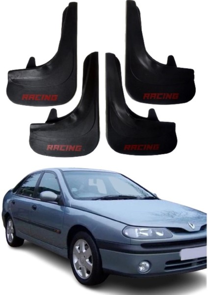 Renault Laguna 1 Uyumlu Racing Yazılı 4'lü Tozluk Çamurluk Paçalık Modifiye