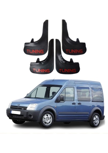 Ford Connect 2002-2013 Uyumlu Tuning Yazılı 4'lü Tozluk Çamurluk Paçalık Modifiye
