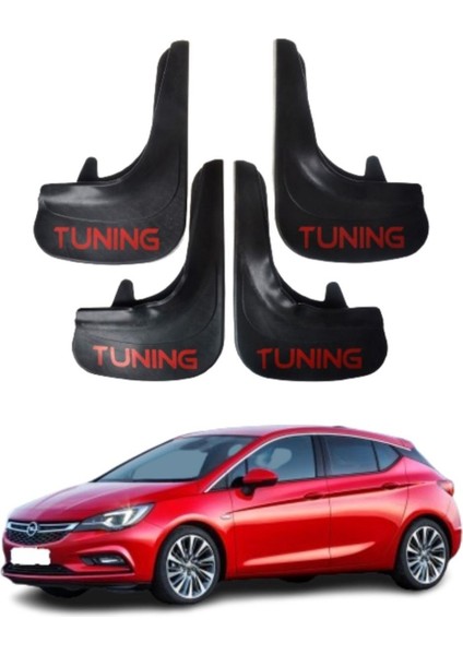 Opel Asrta K Hb 2015-2020 Uyumlu Tuning Yazılı 4'lü Tozluk Çamurluk Paçalık Modifiye
