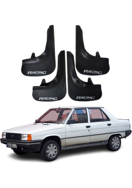 Renault Brodway Uyumlu Racing Yazılı 4'lü Tozluk Çamurluk Paçalık Modifiye