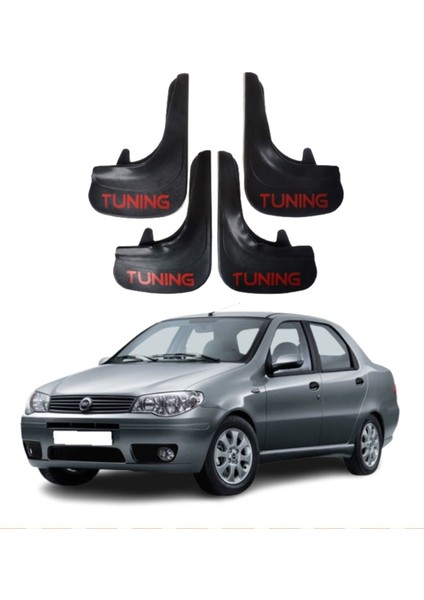 Fiat Albea Sd Tüm Kasalara Uyumlu Tuning Yazılı 4'lü Tozluk Çamurluk Paçalık Modifiye