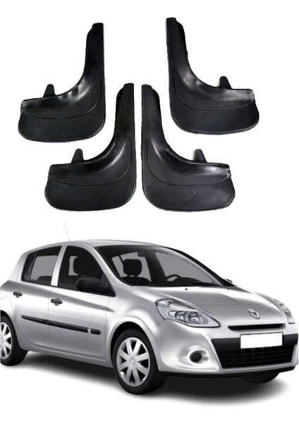 Renault Clio 3 Uyumlu 4'lü Tozluk Çamurluk Paçalık Modifiye