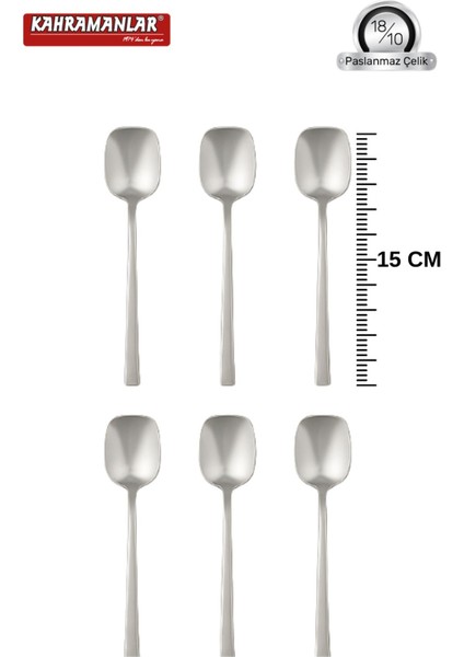 6'lı Paslanmaz Çelik Dondurma ve Tatlı Kaşığı, Şık ve Dayanıklı Set fiyatları