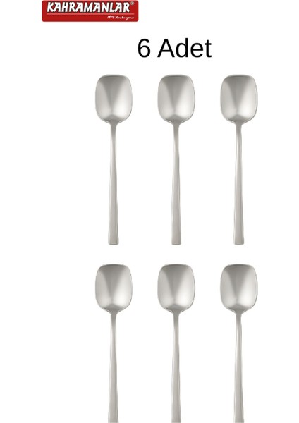6'lı Paslanmaz Çelik Dondurma ve Tatlı Kaşığı, Şık ve Dayanıklı Set modelleri