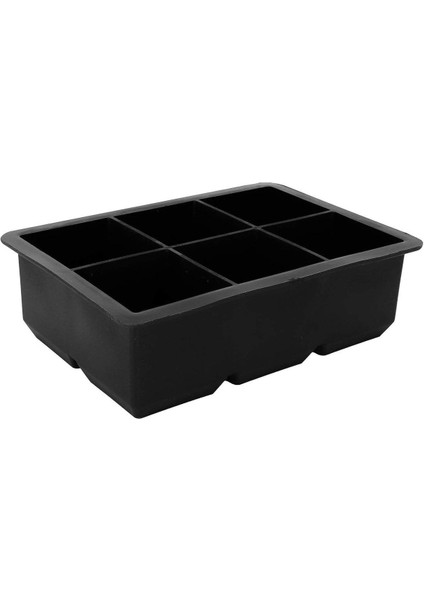 Siyah Silikon Kare Buz Kalıbı, 6’lı, 5cm, Bölmeli, Sunum Buz Küpleri fiyatları
