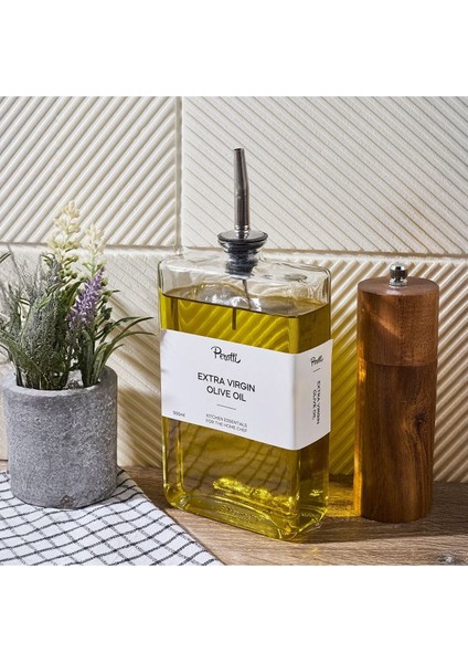 Şeffaf Cam Yağlık 500 Ml, Şık ve Kullanışlı Mutfak Aksesuarı fiyatları