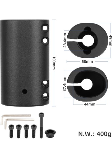Max G30 Katlanır Kutup Sabit Koruma Tabanı Ninebot G30D G30L Elektrikli Scooter Çubuk Modifikasyon Fikstür Bağlantı Elemanı Parçası (Yurt Dışından) modelleri