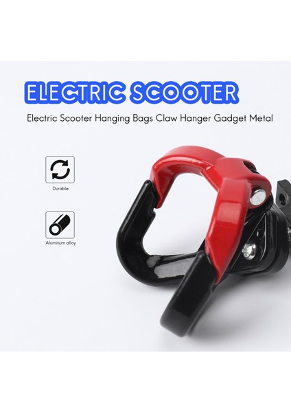 Elektrikli Scooter Alüminyum Çanta Ninebot Max G30 Için Çift Kanca Scooter Askı Gadget Pençe Kırmızı (Yurt Dışından) indirimleri