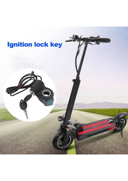 Elektrikli Scooter Kontak Kilidi Anahtarı Silindir Başlatma Anahtarı Kilidi Elektrikli Scooter Kugoo M4 Için Yedek Aksesuarlar (Yurt Dışından) fiyatları