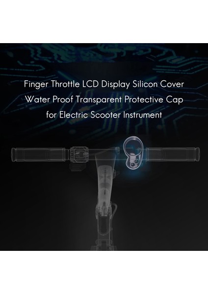 Parmak Gaz LCD Ekran Silikon Kapak Su Geçirmez Şeffaf Koruyucu Kapak Elektrikli Scooter Enstrüman Için (Yurt Dışından) modelleri
