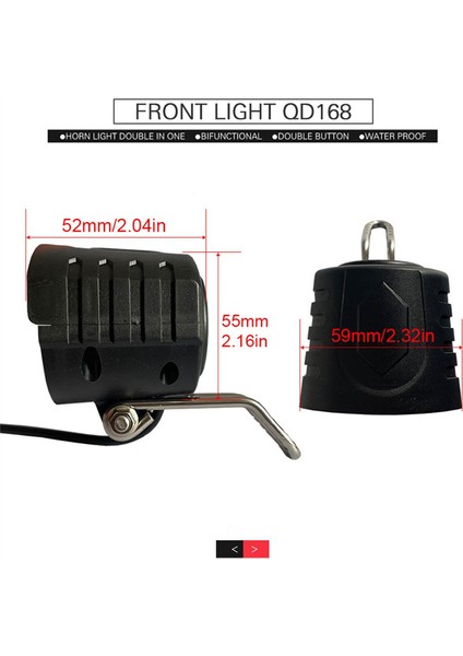 Ebike Far Arka Lambası DK336 Seti Ön/arka Işık Elektrikli Bisiklet LED Işıkları Seti 36V 48V 52V 60V Için (Yurt Dışından) modelleri