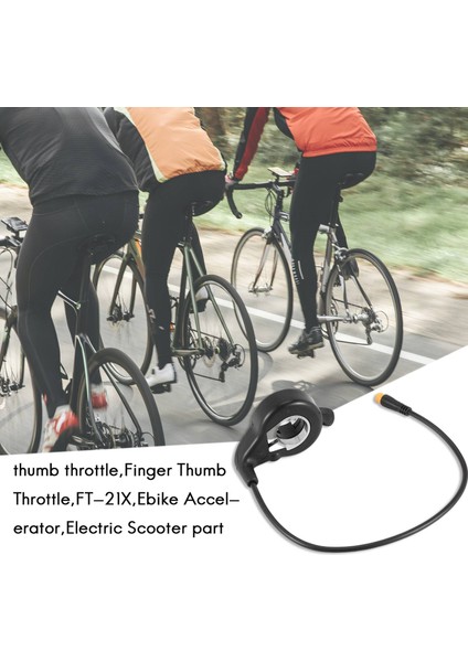 E-Bisiklet Parmak Başparmak Gaz Kelebeği, FT-21X Ebike Hızlandırıcı, Elektrikli Scooter Elektrikli Bisiklet Parça Kiti (Su Geçirmez) (Yurt Dışından) indirimleri