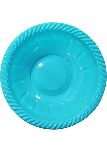 Turkuaz Renkli Plastik Yuvarlak Kase, Şık ve Dayanıklı Mutfak Gereci