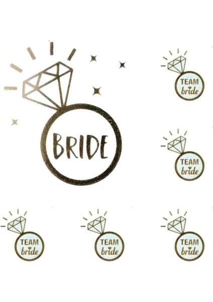 Altın Renk Dövme Seti, 10 Adet, Güzel ve Şık Tasarımlar