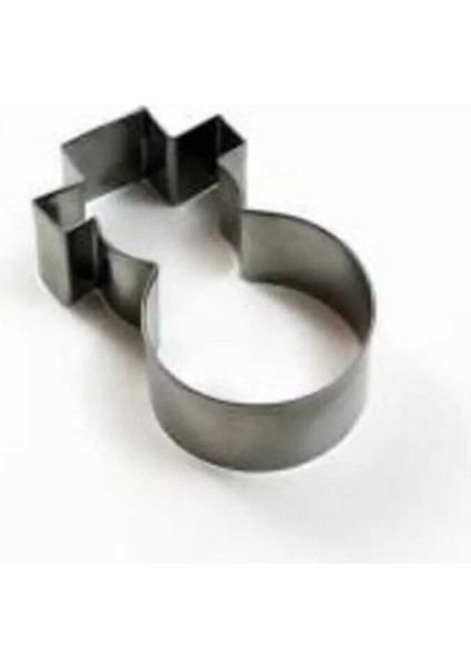 Yılbaşı Temalı Kardan Adam Figürlü Metal Kurabiye Kalıbı