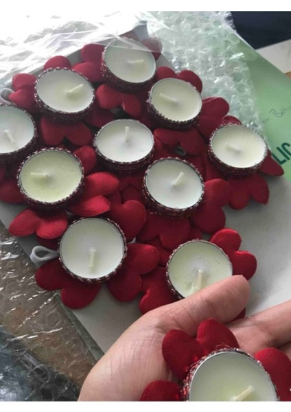 Kına Malzemeleri 24'lü Kırmızı Mumluk Seti, Şıklık ve Zerafet Için Ideal fiyatları