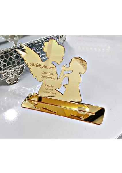 Sevgiliye Özel Melek Şekilli Anlamlı Plaket, Annenize Için Güzel Tasarım