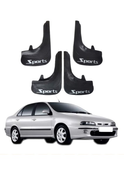 Fiat Marea Tüm Kasalara Uyumlu Sports Yazılı 4'lü Tozluk Çamurluk Paçalık Modifiye