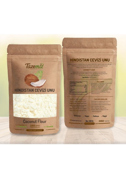 Hindistan Cevizi Unu - Glutensiz - 500 gr modelleri