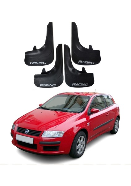 Fiat Stilo Uyumlu Racing Yazılı 4'lü Tozluk Çamurluk Paçalık Modifiye