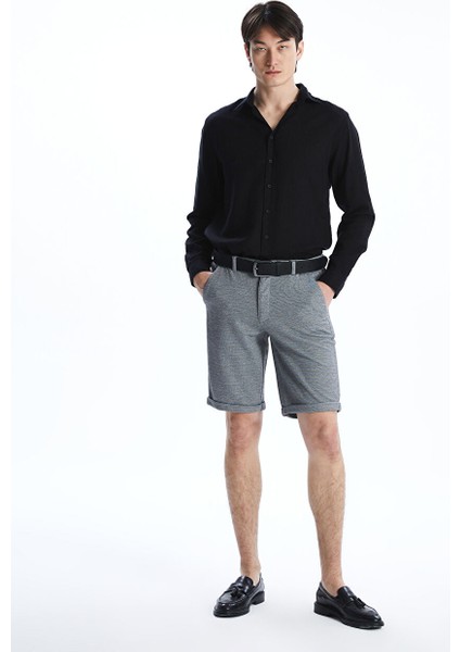 Yeni Sezon Slim Fit Uzun Kollu Armurlu Erkek Gomlek - S5FD87Z8 fiyatları