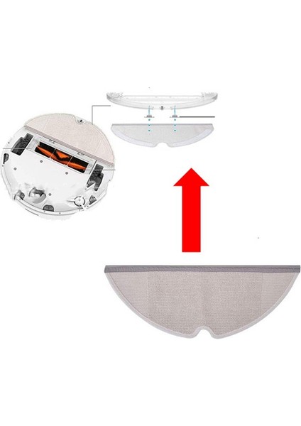 Elektrikli Süpürge Su Tankı Temizleme Bezi Xiaomi Mijia S50/T6 Ev Yedek Robot Parçaları Için Uygun (Yurt Dışından) fiyatları