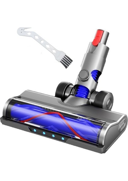 Dyson V10 Slim V12 Slim Kablosuz Elektrikli Süpürge Aparatı Için Hızlı Çıkarılabilir Motor Başlığı Temizleme Fırçası Toz LED Işıkları ile (Yurt Dışından)