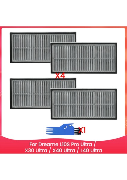 Dreame L10S Pro Ultra / X30 Ultra / X40 Ultra / L40 Ultra Robot Süpürge Yedek Parçaları Için Hepa Filtreleri (Yurt Dışından)