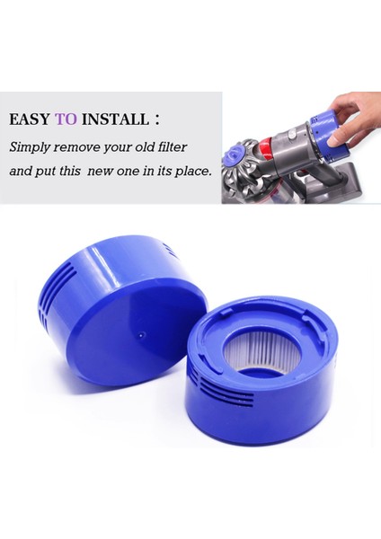 Dyson V7 V8 Kablosuz Elektrikli Süpürge Yedek Parçaları 967478-01 / 965661-01 Ön Filtre Hepa Son Filtre (Yurt Dışından) fırsatları