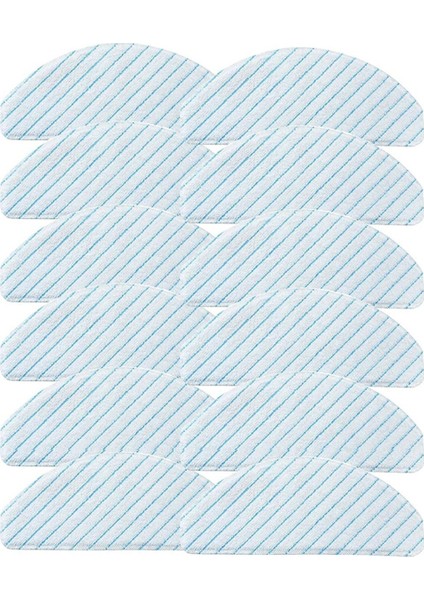Ecovacs T8/t8+/t8 Aıvı/n8/n8 Pro/n8 Pro+/t9/t9+ Elektrikli Süpürge Aksesuarları Için 12 Adet Tek Kullanımlık Paspas Pedi (Yurt Dışından)
