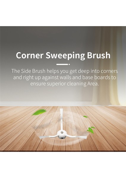 Xiaomi Mijia SDJQR01RR 1s / S50 S55 T6 T7 P50 Elektrikli Süpürge Parçaları Ev Temizliği Için 12 Adet Yan Fırça (Yurt Dışından) fiyatları