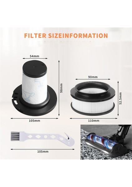 Rowenta X-Force Flex 11.60 12.60 14.60 15.60 RH98XX RH99XX Elektrikli Süpürgeler Için Yedek Filtreler (Yurt Dışından) modelleri