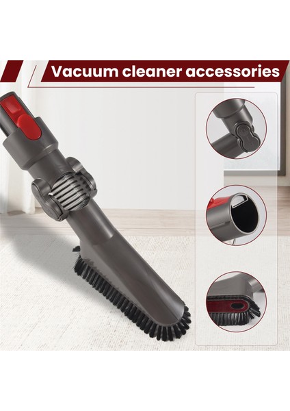 Dyson V7 V8 V10 V11 V15 ile Uyumlu Üstten Temizleme Fırçası Üstten Temizleme Açısını 180 Derece Ayarlayın (Yurt Dışından) fırsatları