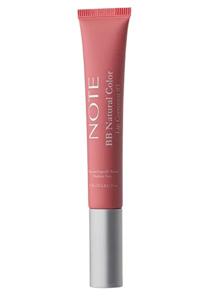 Note Bb Lip Corrector - 03 Renk Eşitleyici Dudak Parlatıcısı Pembe - 1 Adet