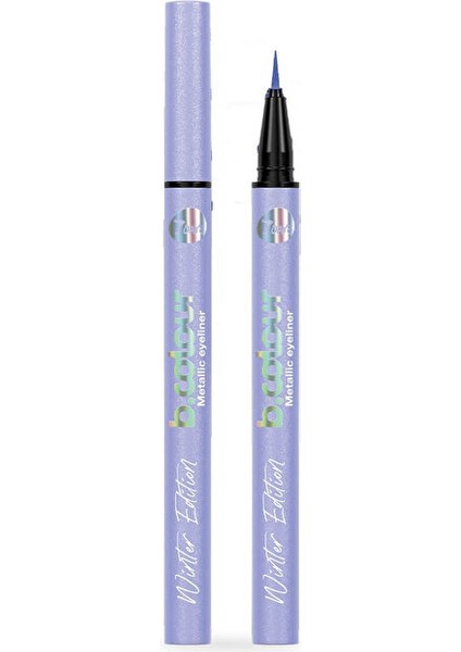B.colour Suya Dayanıklı Metalik Eyeliner - Winter Edition, 02 Christmas Miracle - 1 Adet