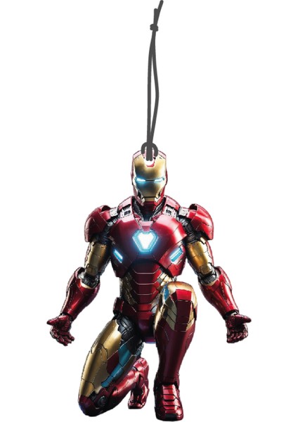 demir Adam Iron Man Tasarımlı Çift Yönlü Dekoratif Oto Kokusu ve Oto Aksesuarı