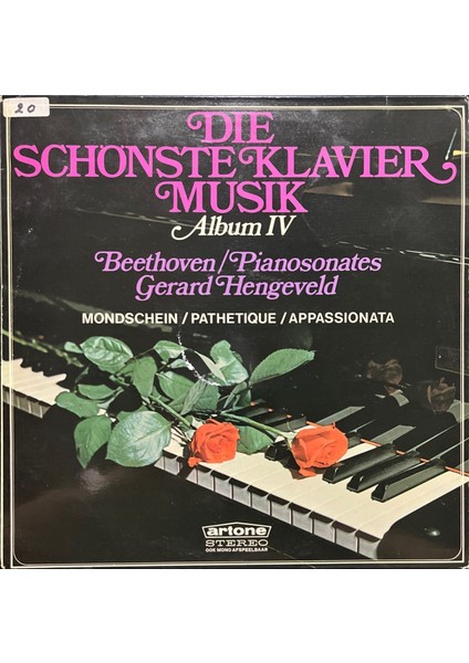 Die Schönste Klavier Music Album Iv Beethoven Classic Lp Plak