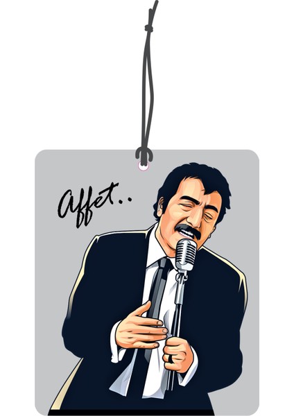 müslüm Baba Affet Görselli Çift Yönlü Dekoratif Oto Kokusu ve Oto Aksesuarı