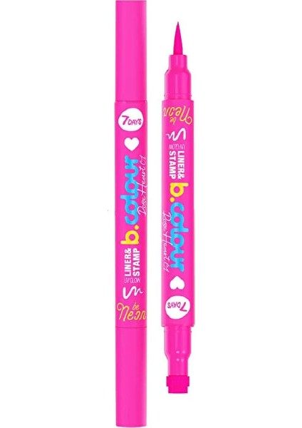 B.colour Likit Uv Glow Eyeliner - 01 Rose Heart Pink - 1 Adet