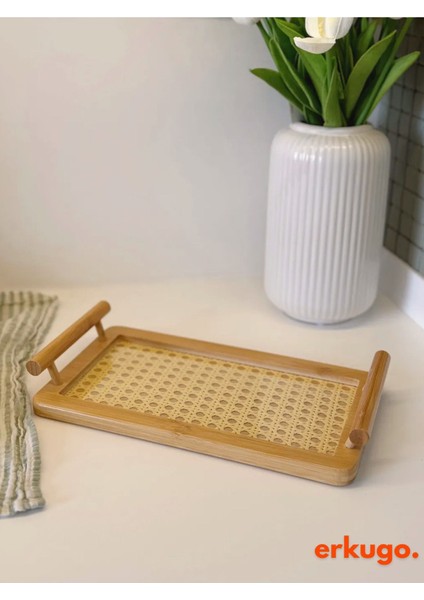 Doğal Bambu Hazeran Tepsi, Sunum ve Servis Için, Kahve ve Çay Sunumuna Uygun modelleri