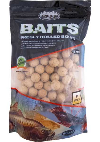Bolie Balık Yemi 18MM 500 Gram Bal Vanilya